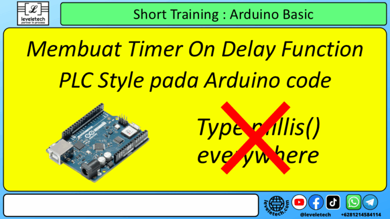New CourseMembuat Timer On Delay Function PLC Style pada Arduino code